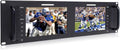 Dual 7 Inch 3RU Broadcast SDI Rack Mount Monitor IPS 1280x800 HD LCD Screen C113973