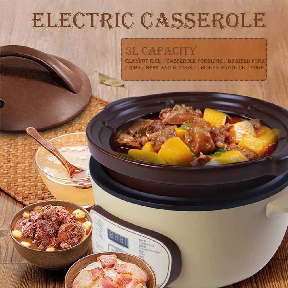 3L Ceramic Electric Claypot Rice Cooker E4575