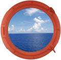 Orange Ship Porthole Window 24 O80157