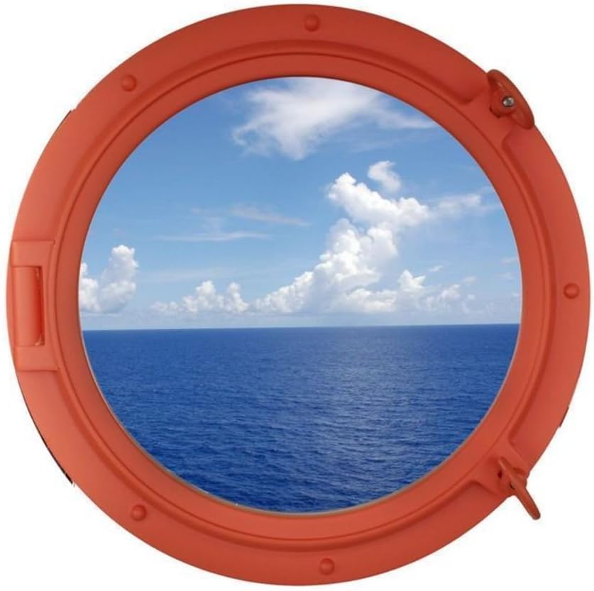 Orange Ship Porthole Window 24 O80157