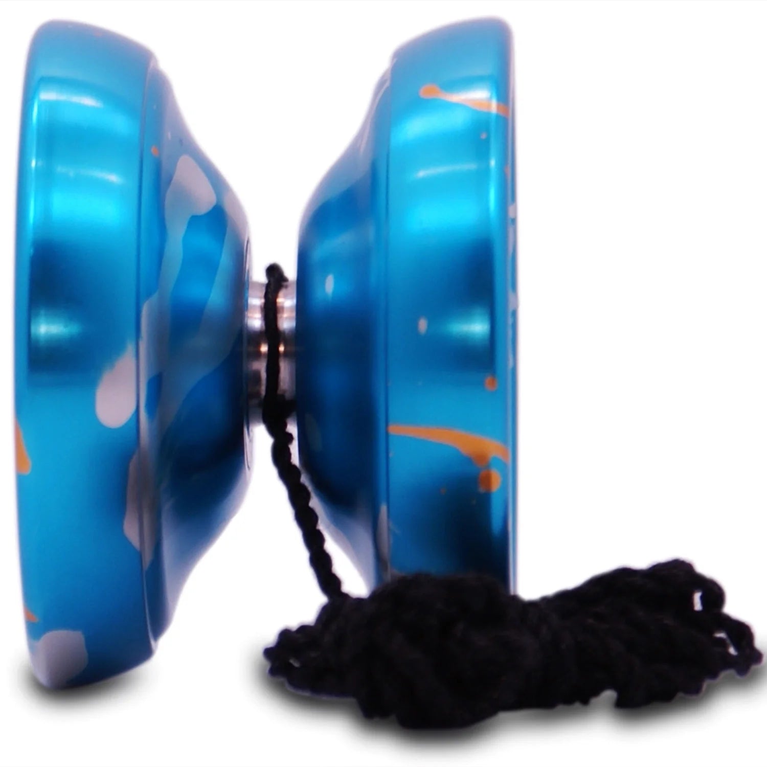 Blue Gold Silver Splashes Professional YoYo W1306