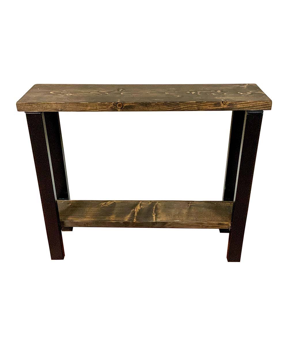 Dark Walnut Solid Wood Console Table L158