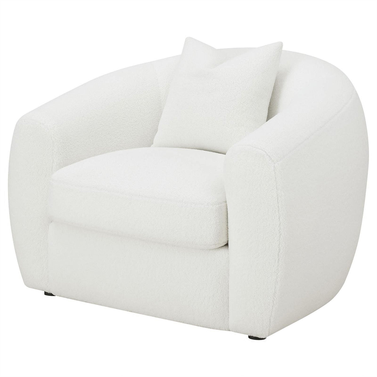 White Upholstered Tight Back Chair C912
