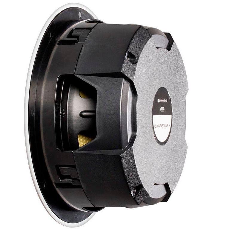 Black 8in 2-Way Fiber Ceiling Speakers (Pair) D254