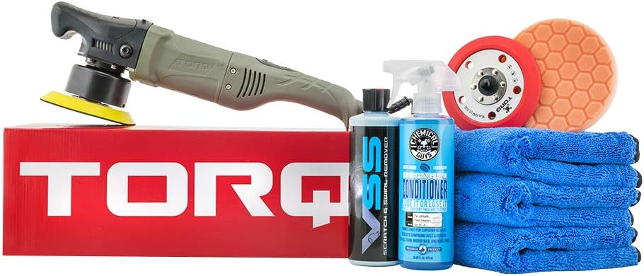 TORQ 10FX Random Orbital Polisher Kit with Pads, Pad Cleaner & Conditioner, Polishes & Compounds (11 Items) P941766