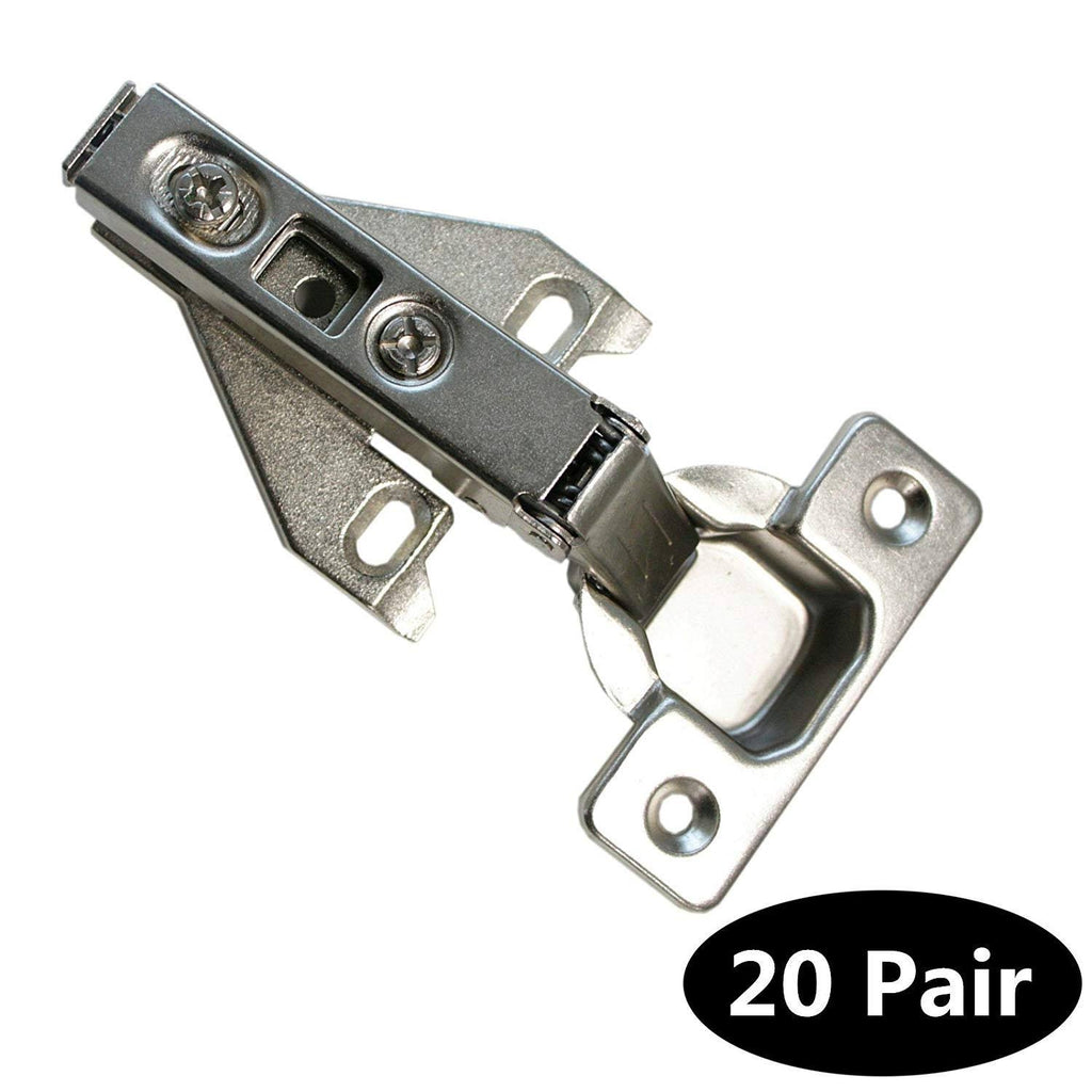 20 Pairs Concealed Kitchen Cabinet Door Hinges Full Overlay Q7742