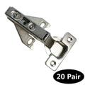 20 Pairs Concealed Kitchen Cabinet Door Hinges Full Overlay Q7742