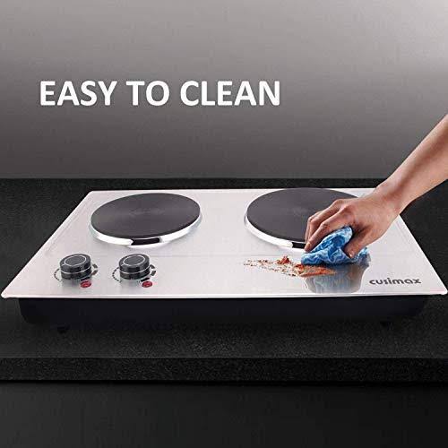 1800W Electric Double Burner Countertop Cast Iron Hot Plate E8441