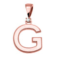 ROSE GOLD HIGH POLISH DIAMOND PENDANT NECKLACE A9040
