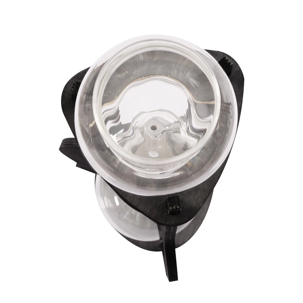 600ml Retro Manual Coffee Dripper Cold Brew Drip Tower Coffee Maker 6-8 Cup Gray W975