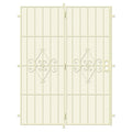 Navajo White Outswing Steel Patio Security Door with Expanded Metal J35181