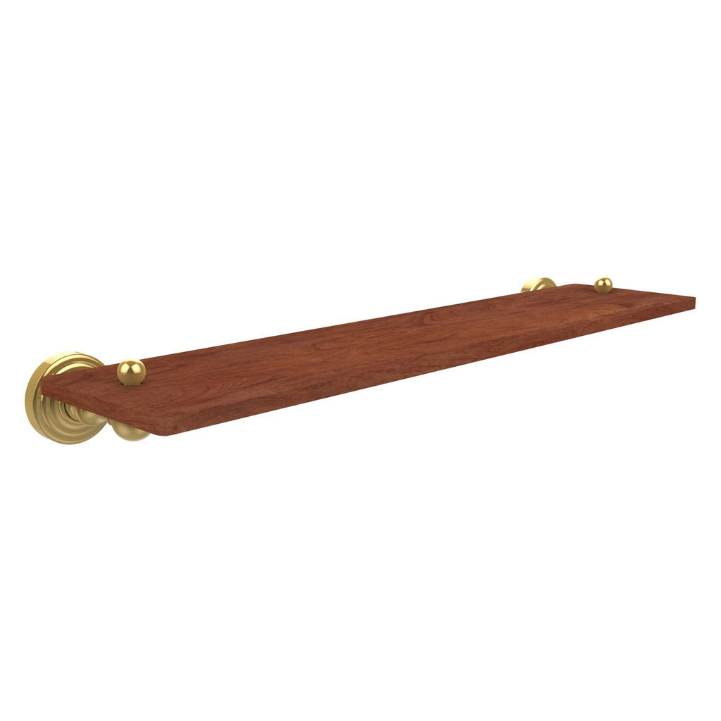 Polished Brass Solid Ironwood Shelf K306290