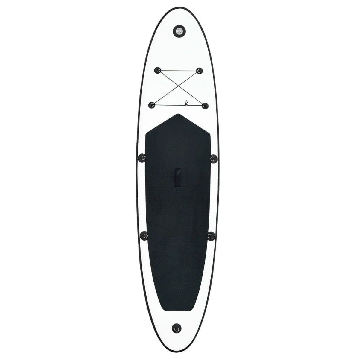 Inflatable Paddleboard Set Black and White O86929