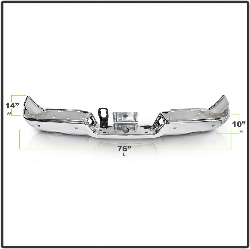 Chrome Steel Rear Step Bumper C825885