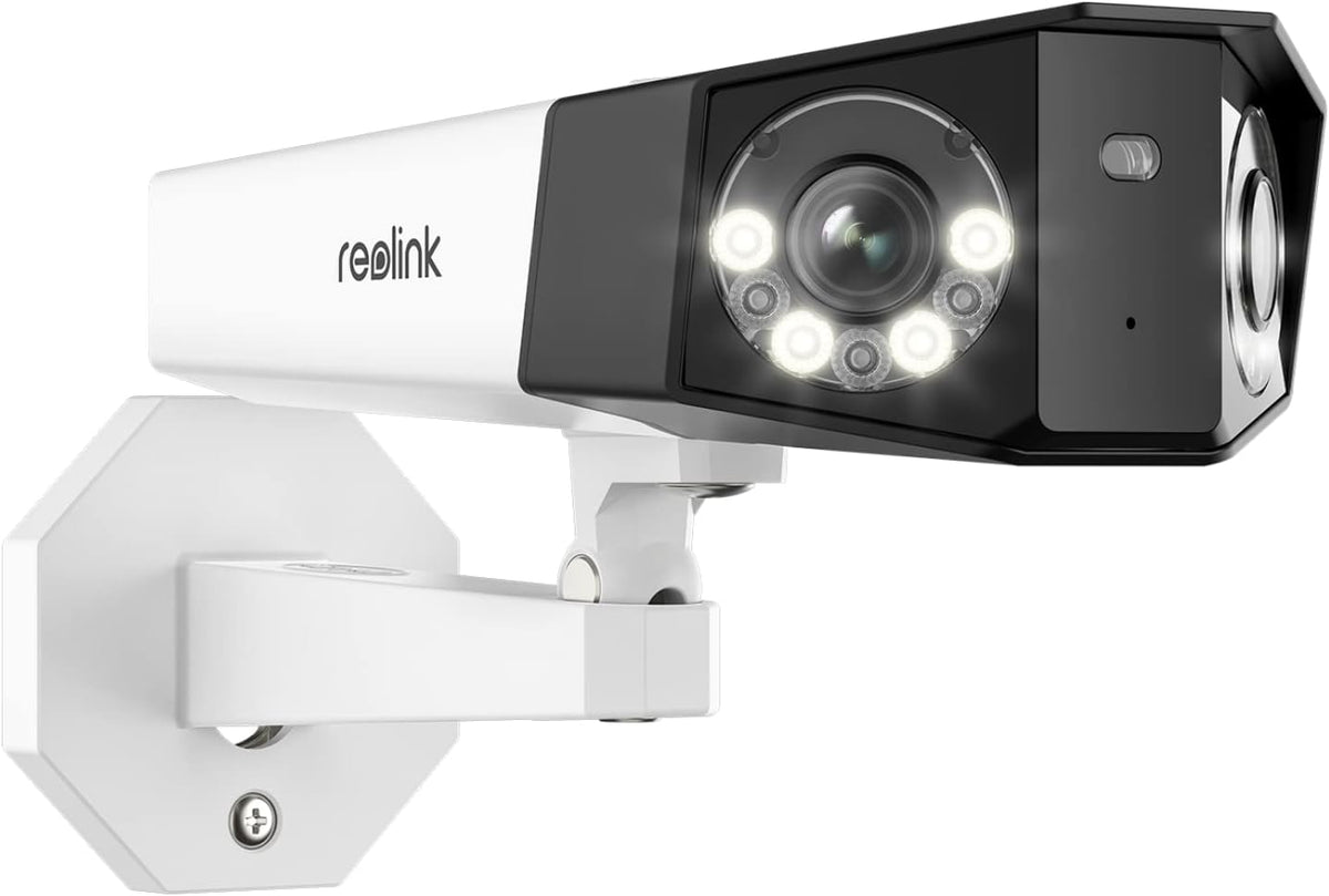 4MP Dual Lens Outdoor Security IP PoE Camera with Motion Spotlights P760