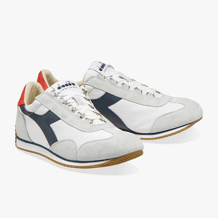 White Canvas Diadora Shoes D743258