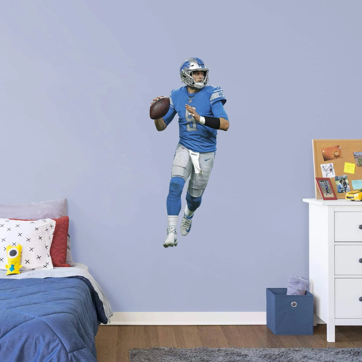 Officially Licensed NFL Removable Wall Decal Giant Athlete + 2 Wall Decals Z13909