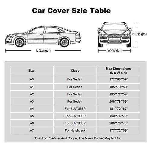 Four Layers Waterproof All Weather Car Covers with Cotton Zipper D271211
