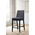 Wire-Brushed Oak/Black Counter Height Chair (Set of 2) J143