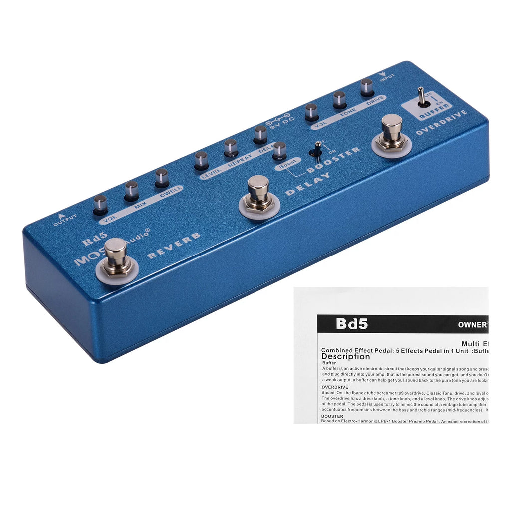 5-in-1 Guitar Multi-Effects Pedal N620