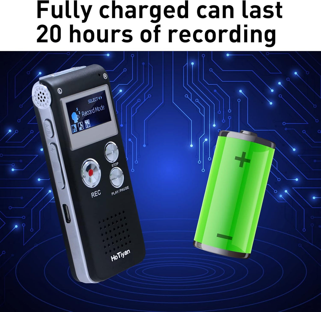 8GB Voice Activated Recorder Pack of 2 I47902