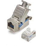 Cat6 Toolless Shielded Keystone Jack, RJ45 Female, 12 Pack Z211192