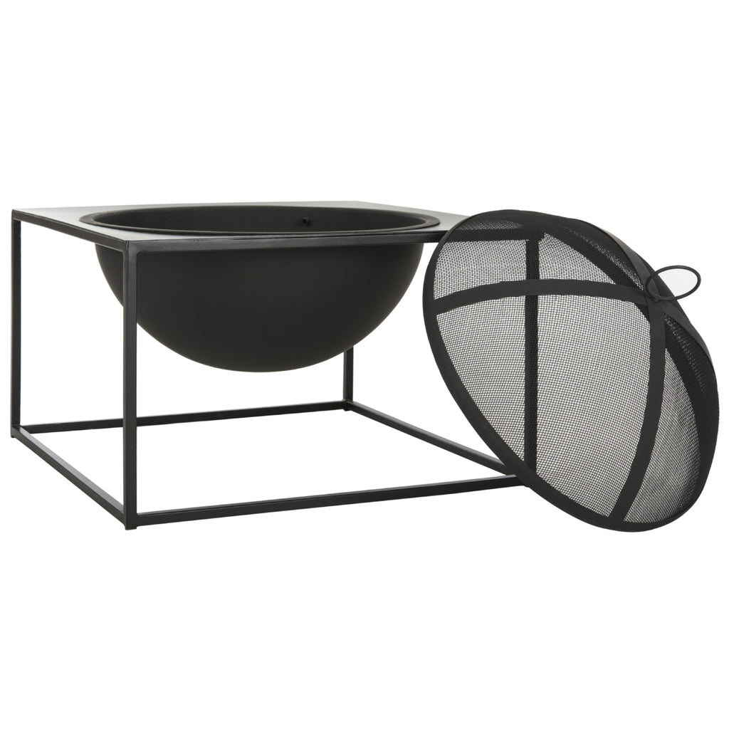 Outdoor Modern Square Fire Pit with Cover F4342