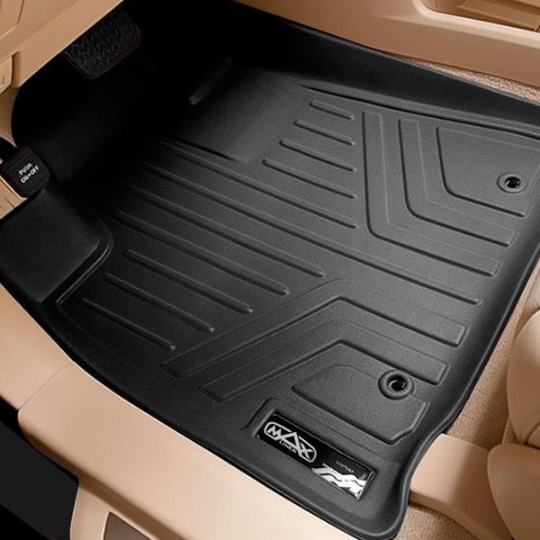 Black All-Weather Floor Mats with Extended Cargo Liner E403620