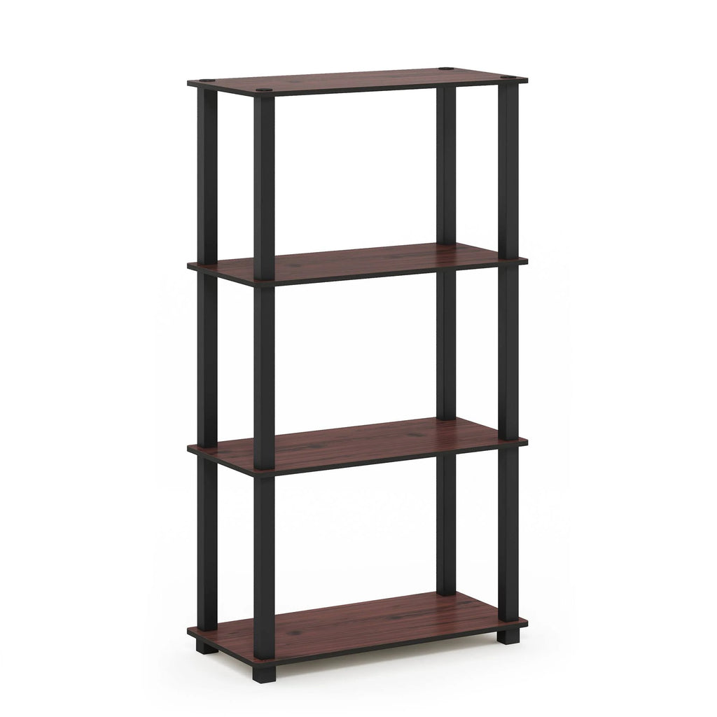 4-Tier Multipurpose Shelf Display Rack, Dark Cherry/Black S261
