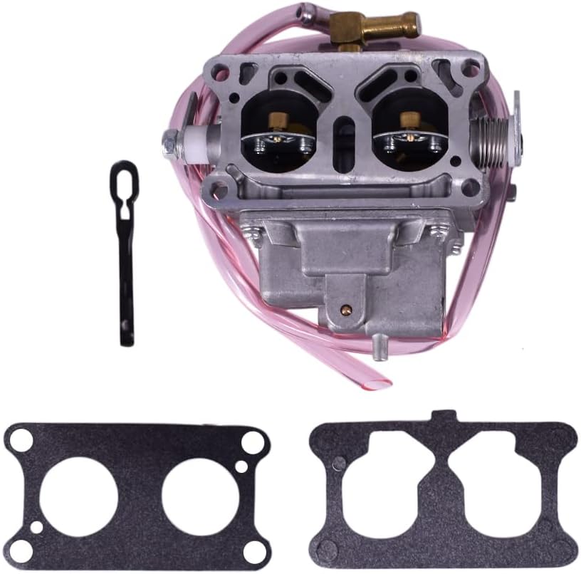 Carburetor with Gaskets Kit for Kawasaki 3000 3010 3020 Trans 4x4, Pack of 2 W160652