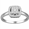 10kt White Gold Diamond Fashion Ring Q7019