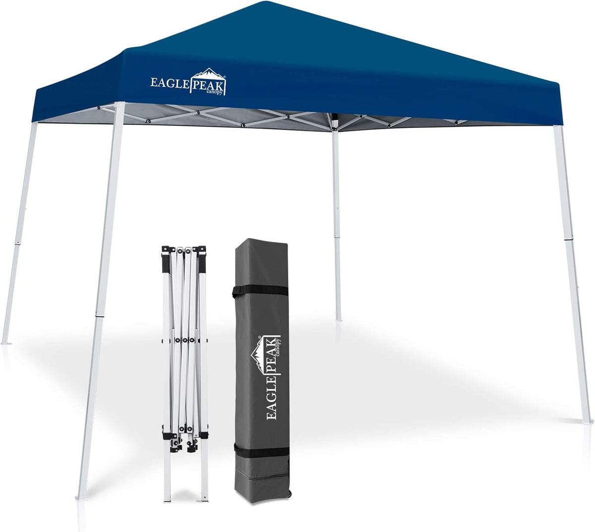 10' x 10' Slant Leg Pop-up Canopy Tent White C555