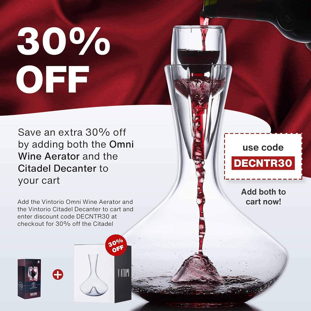 Wine Decanter with Silicone Stopper Lid Pack of 2 I92475