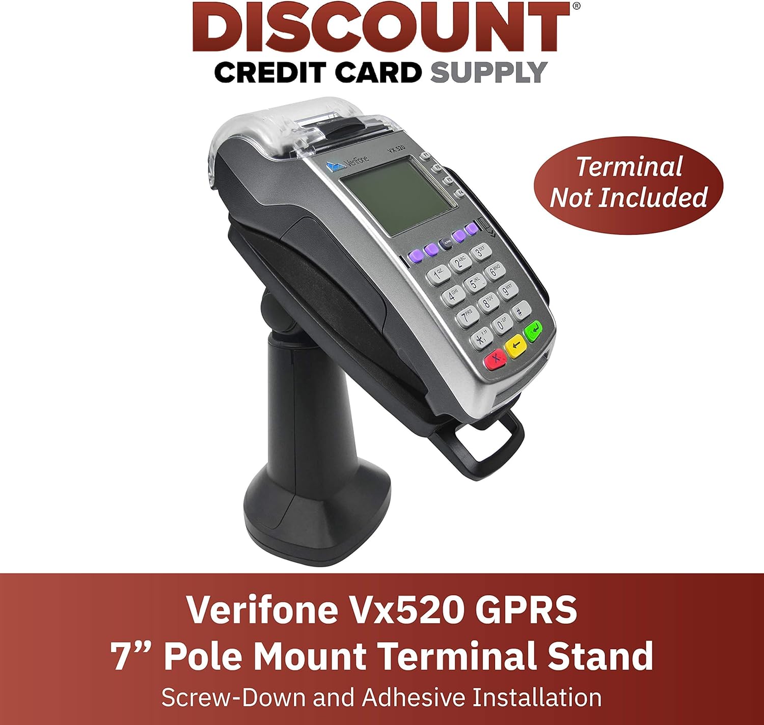 Black Pack of 2 Pole Mount Terminal Stand N596