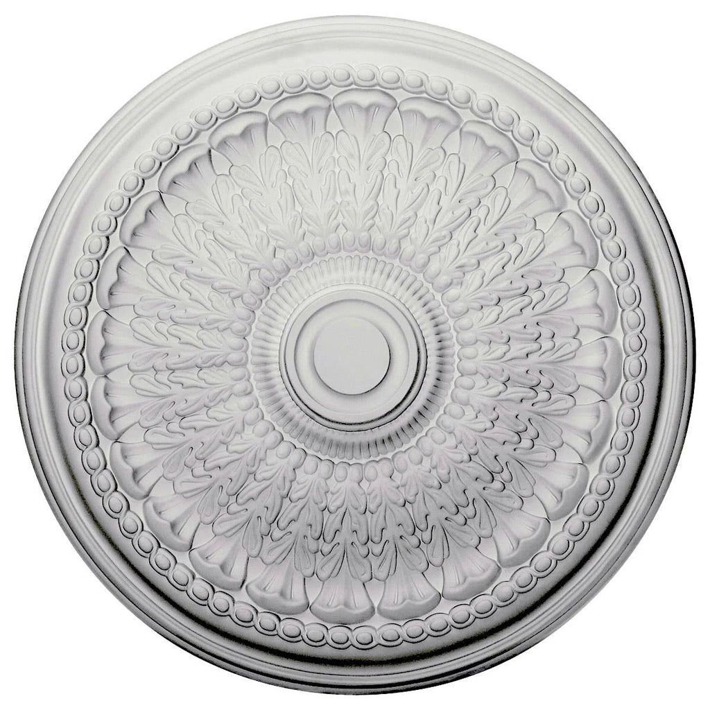 27x22OD x 2 1/2x22P Ceiling Medallion, Hand-Painted Frost W786676