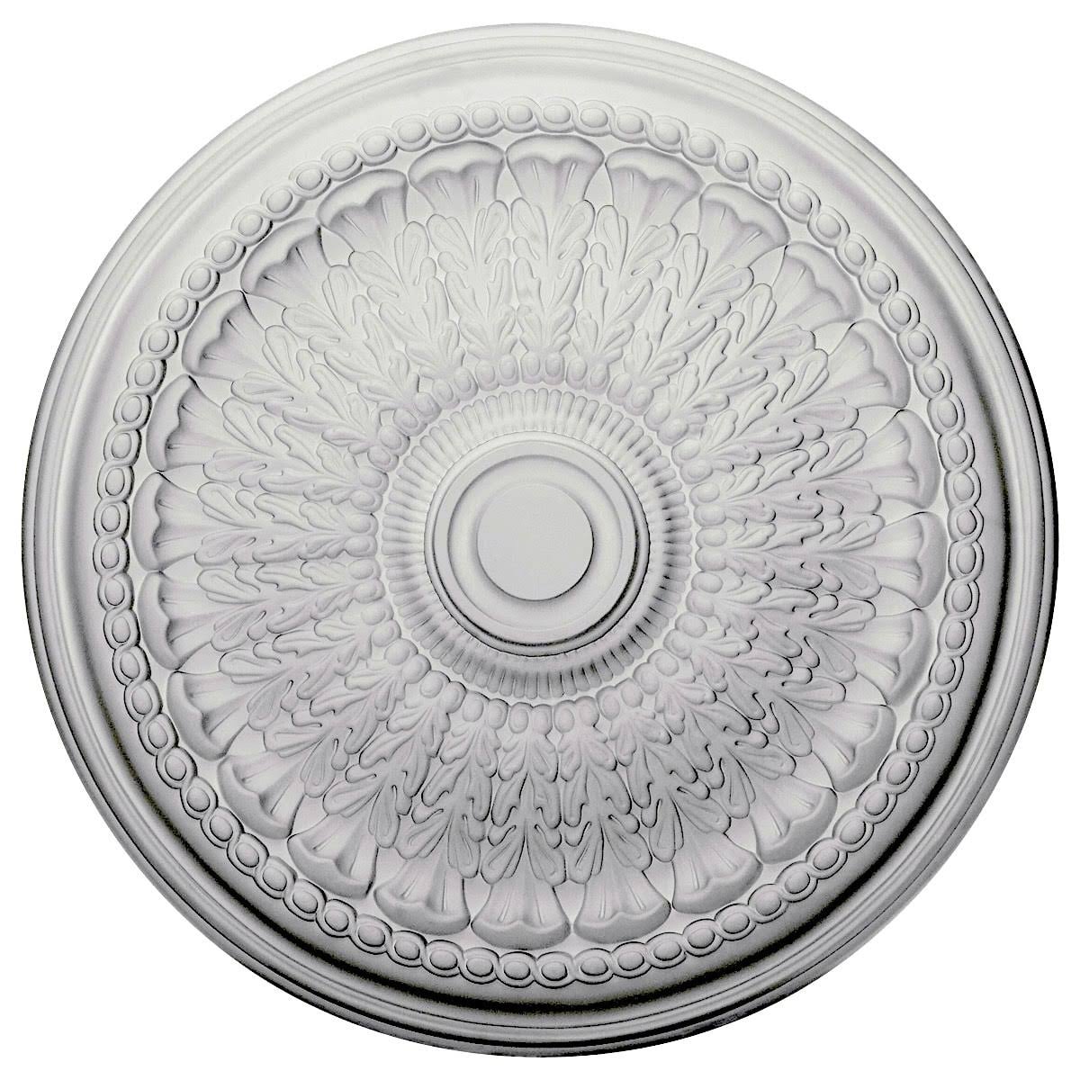 27x22OD x 2 1/2x22P Ceiling Medallion, Hand-Painted Frost W786676