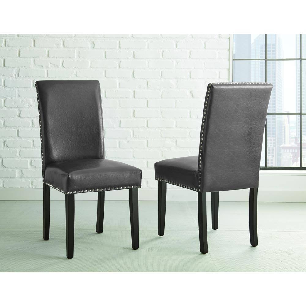 Gray Side Chair - Set of 2 Y4443