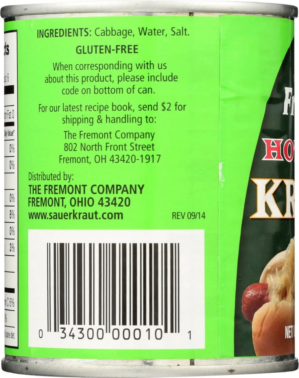 Frank's Hot Dog Kraut, 8 oz V67031