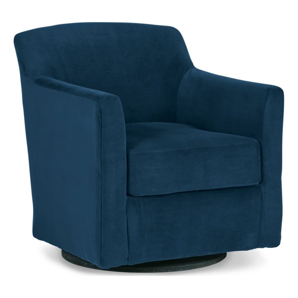 Blue & Black Metal Swivel Accent Chair Z622
