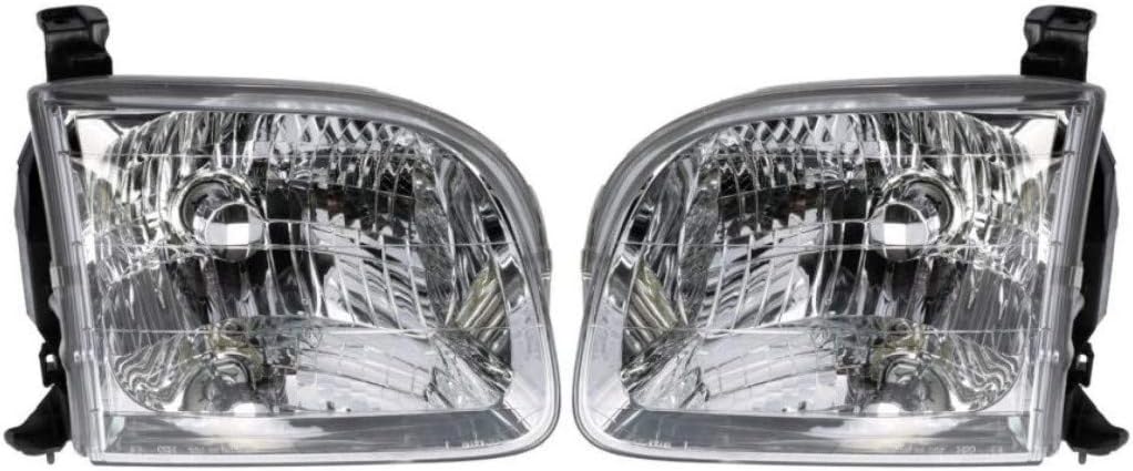 For Toyota Sequoia Headlight Pair Driver and Passenger Side K52314