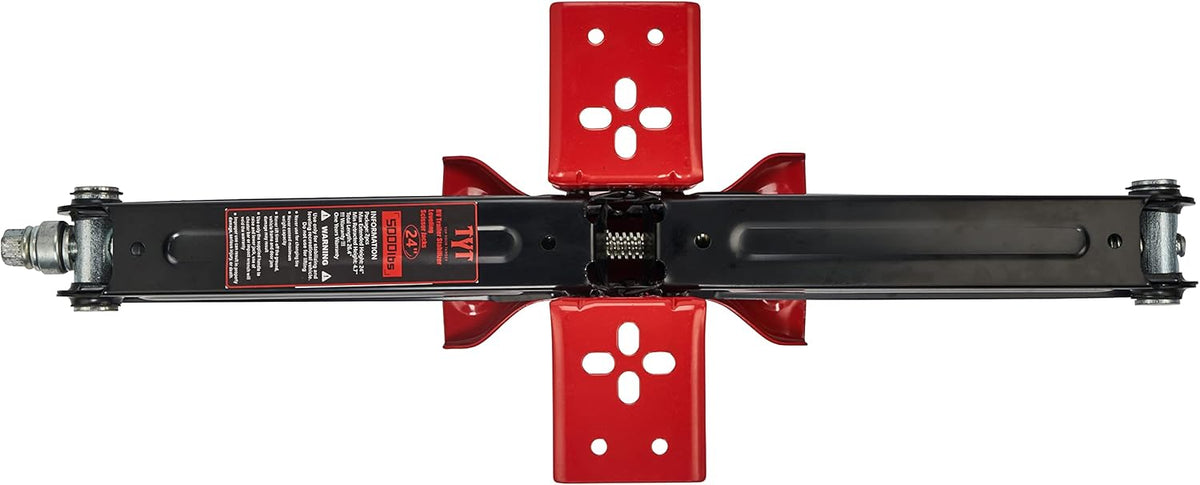 24 RV Trailer Stabilizer Leveling Scissor Jacks with Handle, 5000lbs, Set of 2 S647349