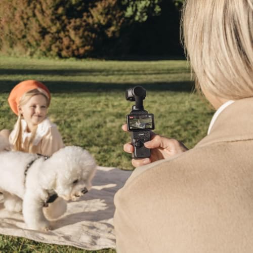 Vlogging Camera with 1'' CMOS & 4K/120fps Video, 3-Axis Stabilization, 2" Rotatable Touchscreen J81740