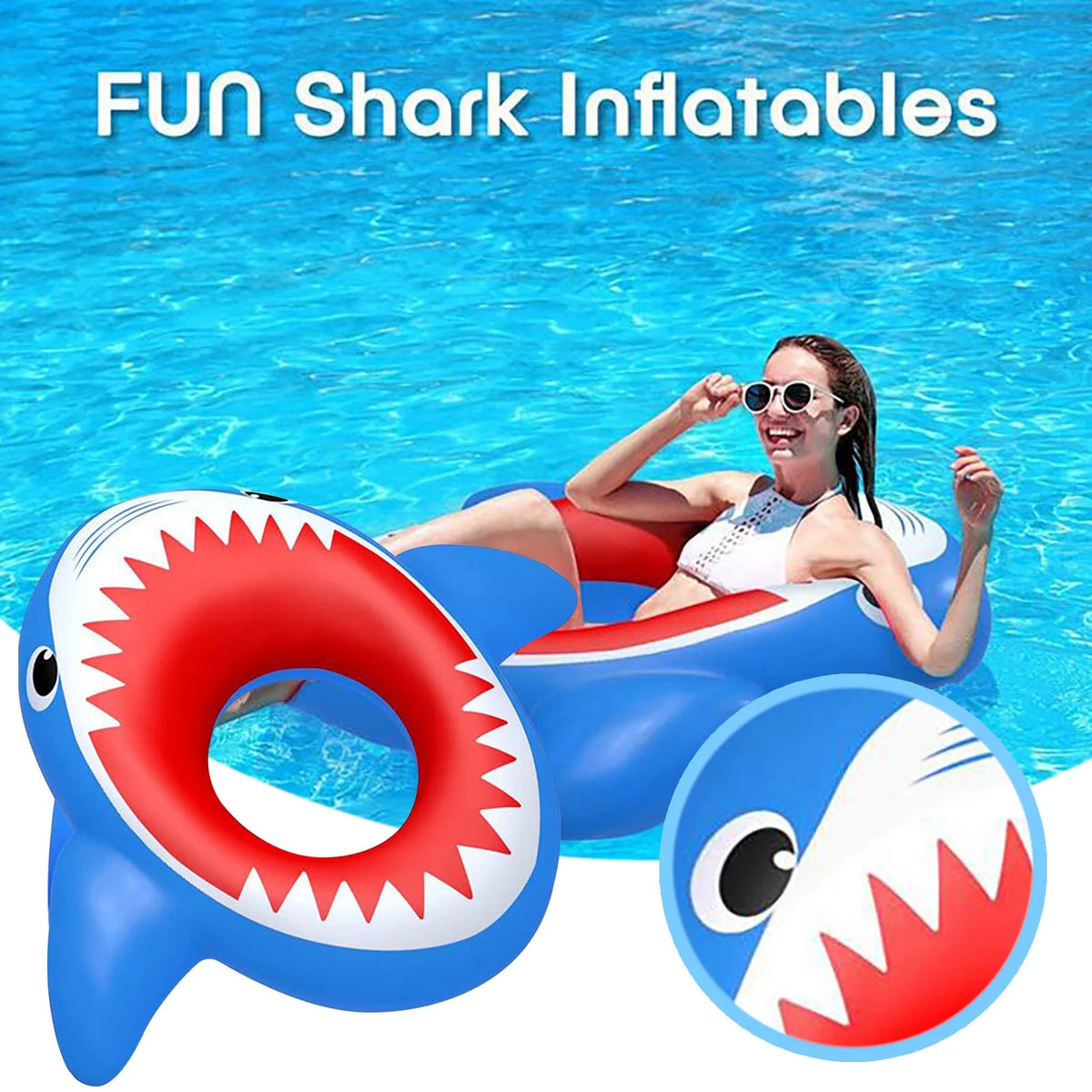 Inflatable Shark Pool Buoys G247