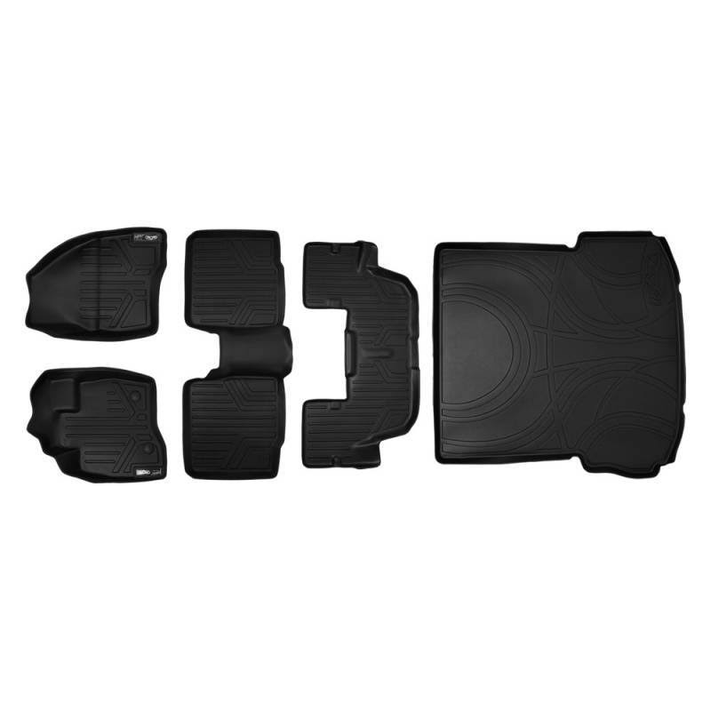 Black All-Weather Floor Mats with Extended Cargo Liner E403620