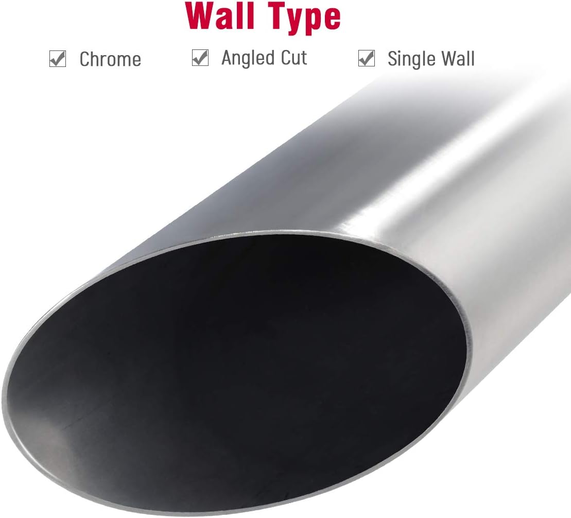 2.5" to 4" Stainless Steel Weld-On Exhaust Tips, Pack of 2 C353166