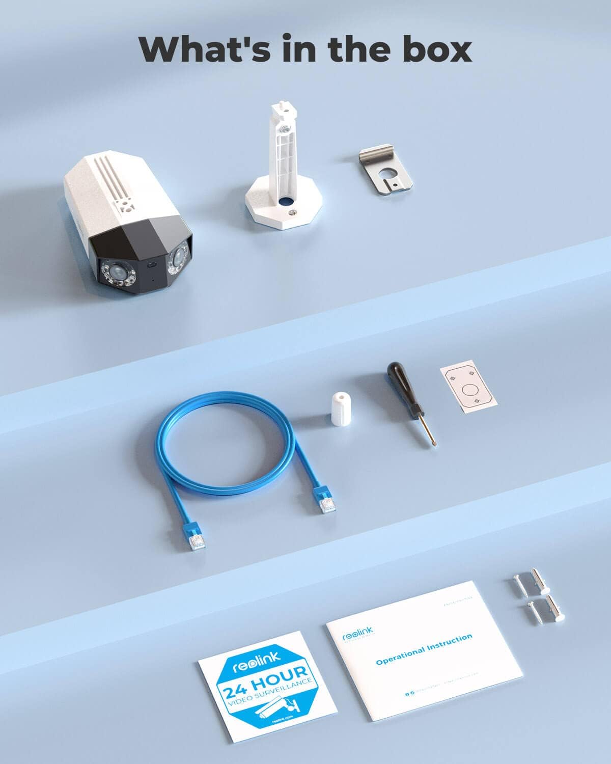 4MP Dual Lens Outdoor Security IP PoE Camera with Motion Spotlights P760