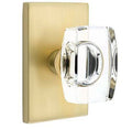 Windsor Crystal Knob Privacy Set Satin Brass G502895