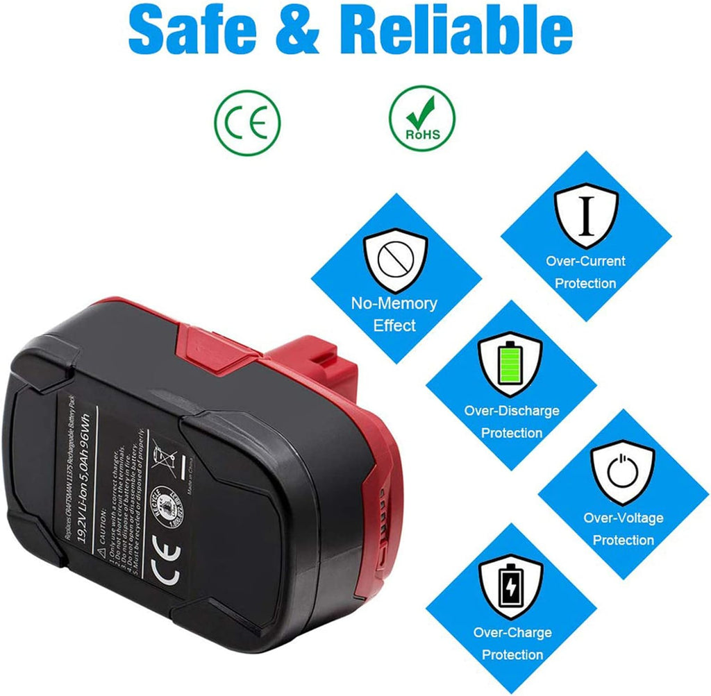 4-Pack 5.0Ah 19.2V C3 Lithium ion Battery H282323