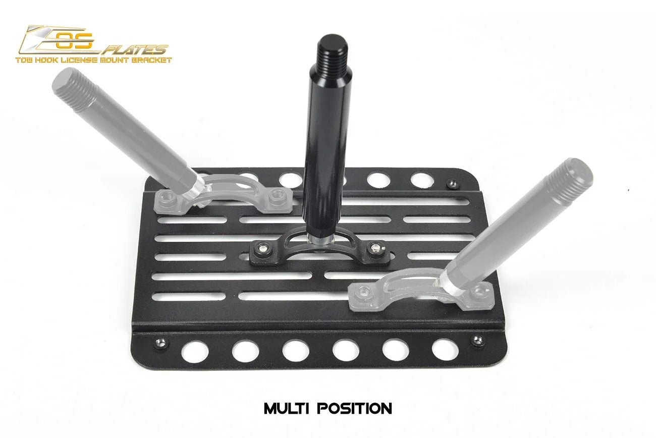 Front Bumper Tow Hook License Plate Relocator Mount Bracket O179
