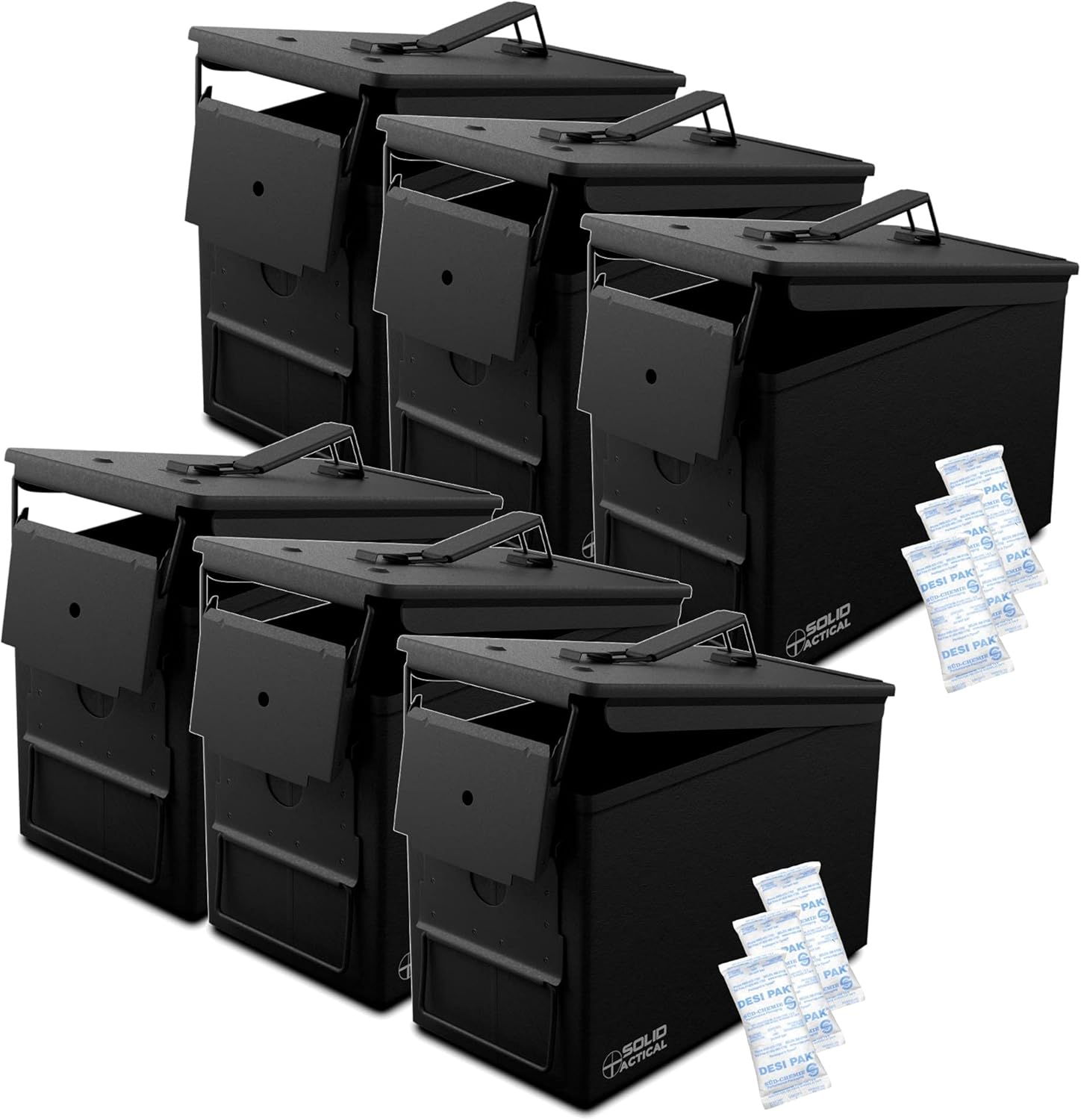 Matte Black OD Green FDE Brown Steel Ammo Can R8098